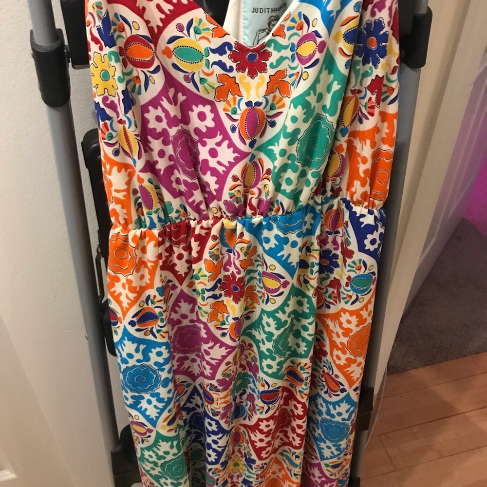 Judith March Colorful Patterned Maxi Dress